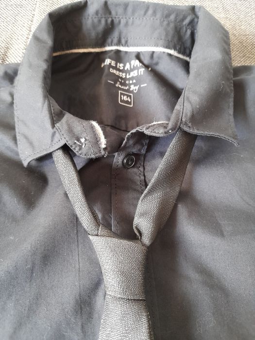 Camasa neagra băieți mas.164