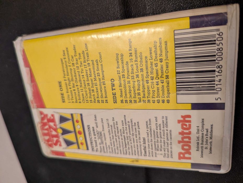 King Size - 50 games in 1. Касетка за Commodore 16/plus 4