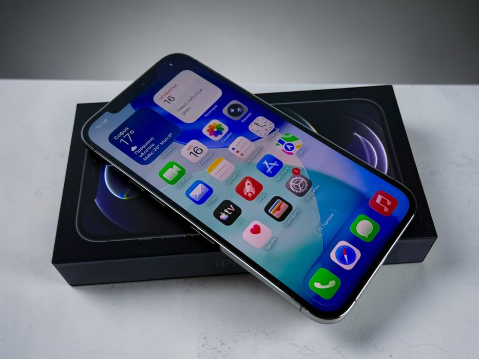 Apple iPhone 12 Pro Max 128GB Graphite Перфектен! Гаранция!