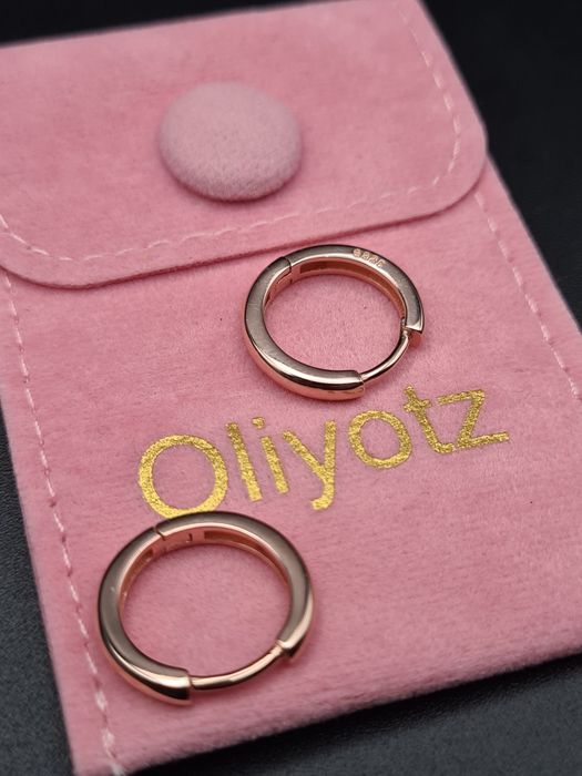 Cercei argint Oliyotz Rose Gold