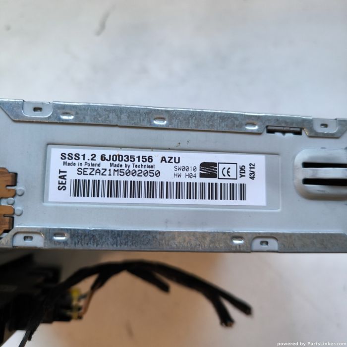 Cd Player Auto Seat Ibiza V St (6J8, 6P8) [ 2010 - > ] Oem 6J0035156