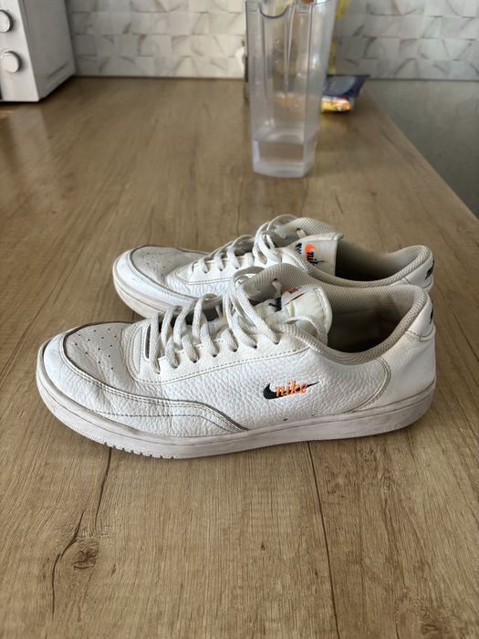 Nike Dunk Low Mini Swoosh (White/Black/Orange)