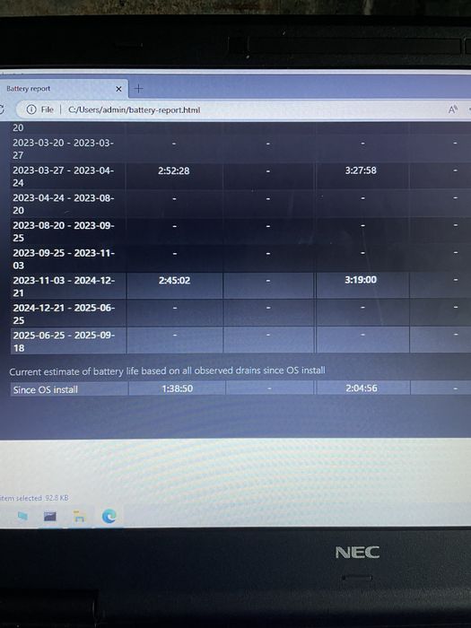 Laptop NEC VersaPro VK20EA-M