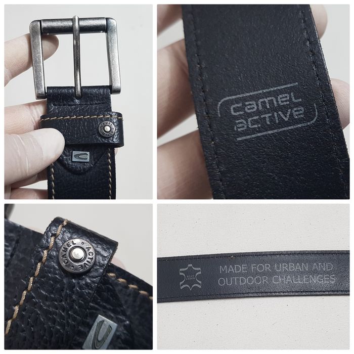 Curea CHAMEL Active, centura reglabilă din piele naturală, max 105 cm