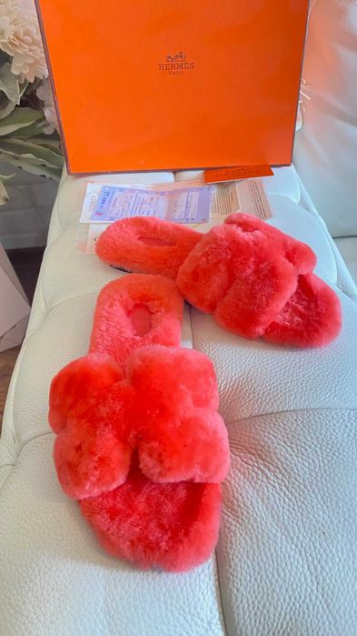 Чехли Ермес вълна 36*39 Hermes Chypre sandal