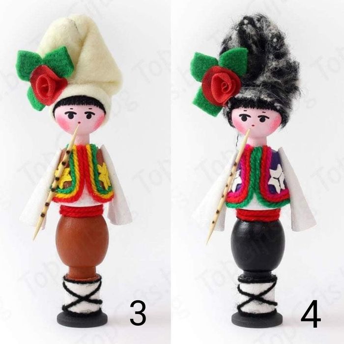 Ръчно изработени български сувенири /кукли, магнити/