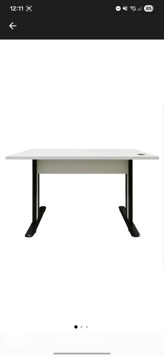 Birou office, pal alb de 2,8 cm grosime, Ioana, 134 x 76