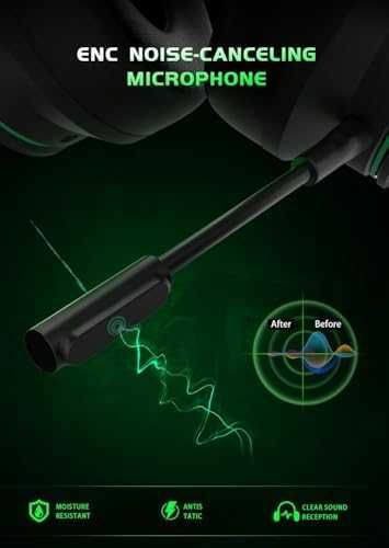Нови Безжични гейминг слушалки за Xbox PS4 PS5 PC ENC микрофон 50mm за игри