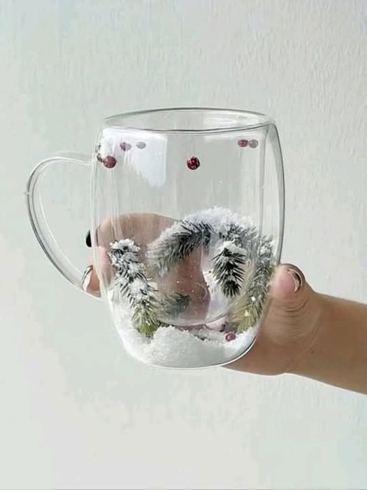 Коледна чаша Двойно термо стъкло