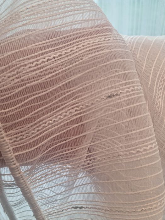 Perdea alba din doua bucăți