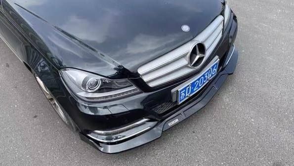 Lip / Prelungire Bară Față Mercedes C-Class W204 Facelift (2011-2014)