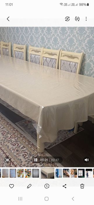 3.5м стол сатылады,16отырғышымен