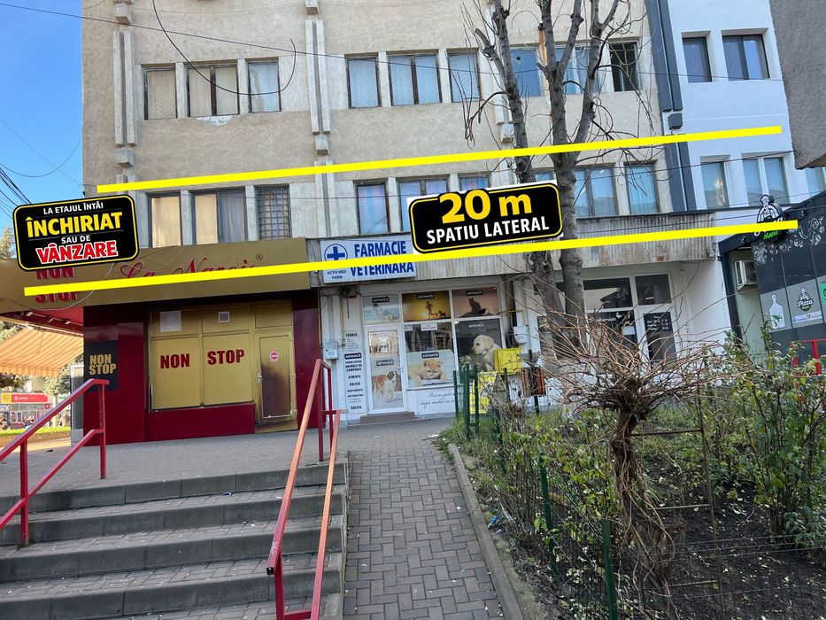 Spațiu comercial central, situat la 1 cu vitrina stradala mare.