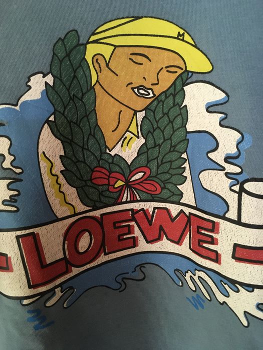 Памучна блуза Loewe