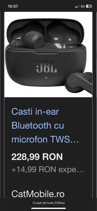 casti wireless jbl tune 200tws