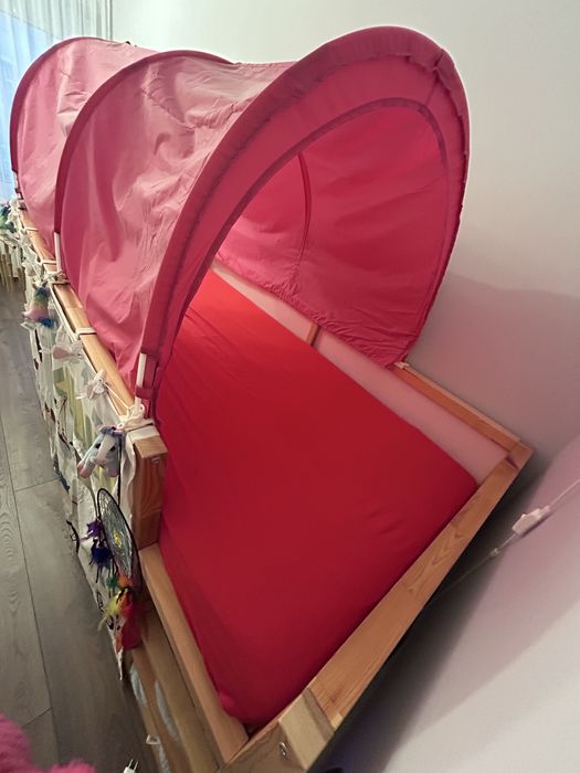 Pat lemn pt copii IKEA KURA