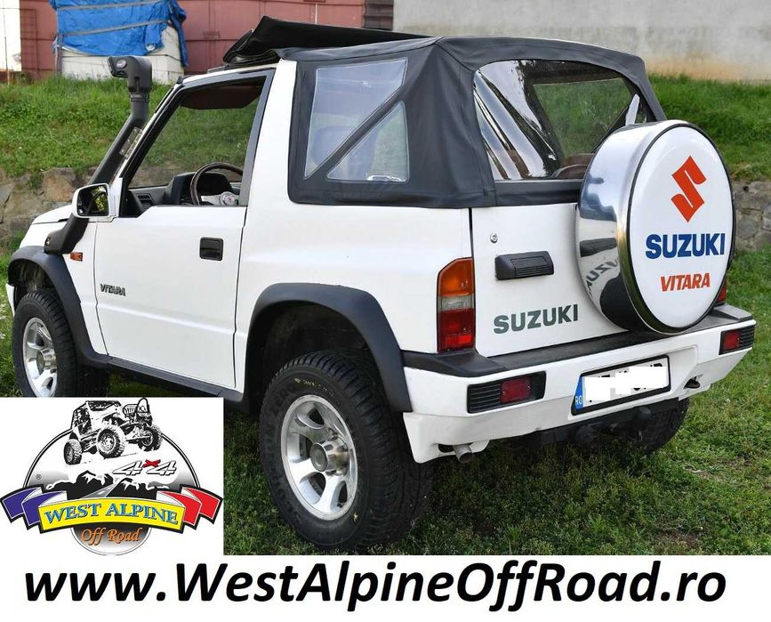 SOFT TOP SUZUKI VITARA - Prelata Suzuki culoare NEGRU / ALB Raptor4x4