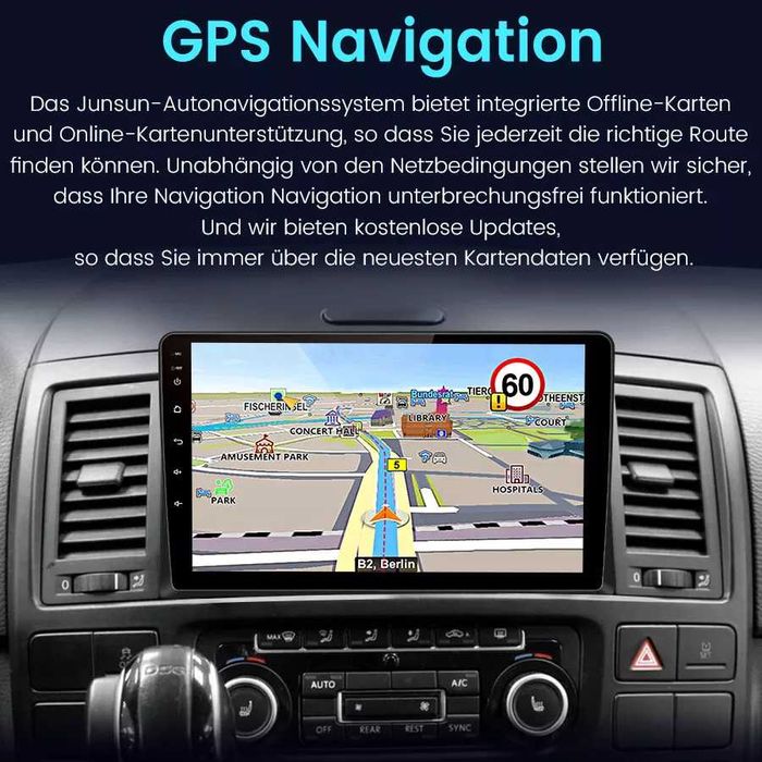 Мултимедия Двоен дин за VW Multivan T5 Volkswagen навигация с Android