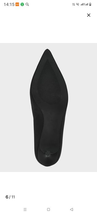 Туфли черные , кожаные