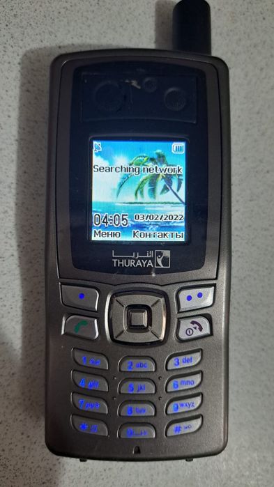 Спутниковый телефон Thuraya SO-2510 + Длинный кабель питания + 2 SIM
