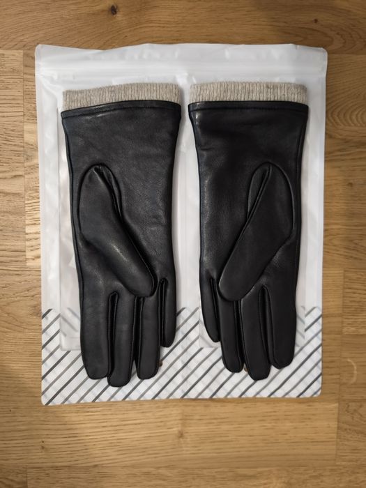 Manusi 100% cașmir interior si 100% piele moale oaie exterior, Noi, M