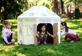 Картонный домик-Юрта