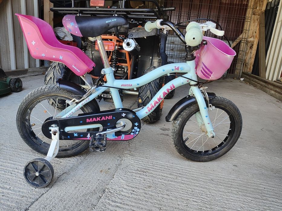 Vând bicicletă pentru copii de 3-5 ani, roti pe 14"