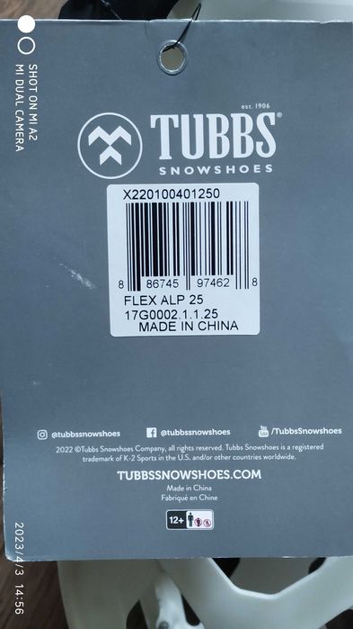 Tubbs Flex Alp 25, 29
