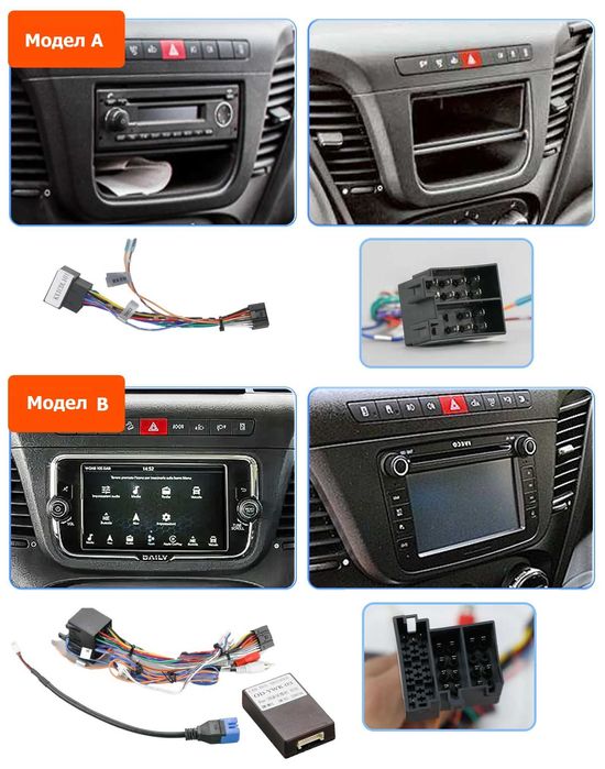 Мултимедия 9″ Android 14 за IVECO DAILY III CARPLAY навигация RDS DSP