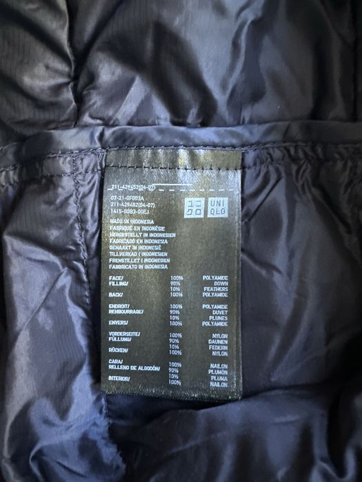 UNIQLO Light Down гъши пух original дамски елек грейка.M