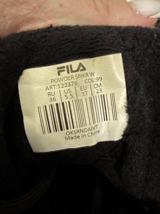 Ботинки зимние фила 36 размер