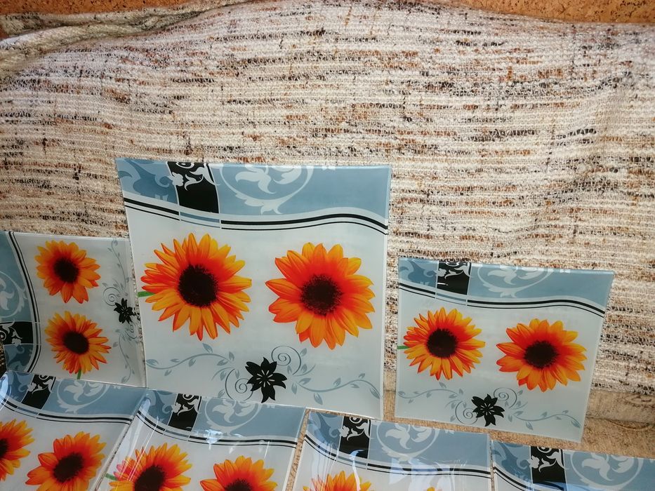 6 бр.плата стъклени размер 20/20+1 бр стъклено 30/30,нов,без опаковка