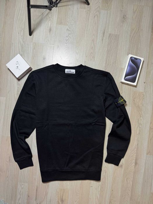 ПРОМОЦИЯ Мъжки Черен Суичър Stone Island Сив Пуловер Стоун Айлънд