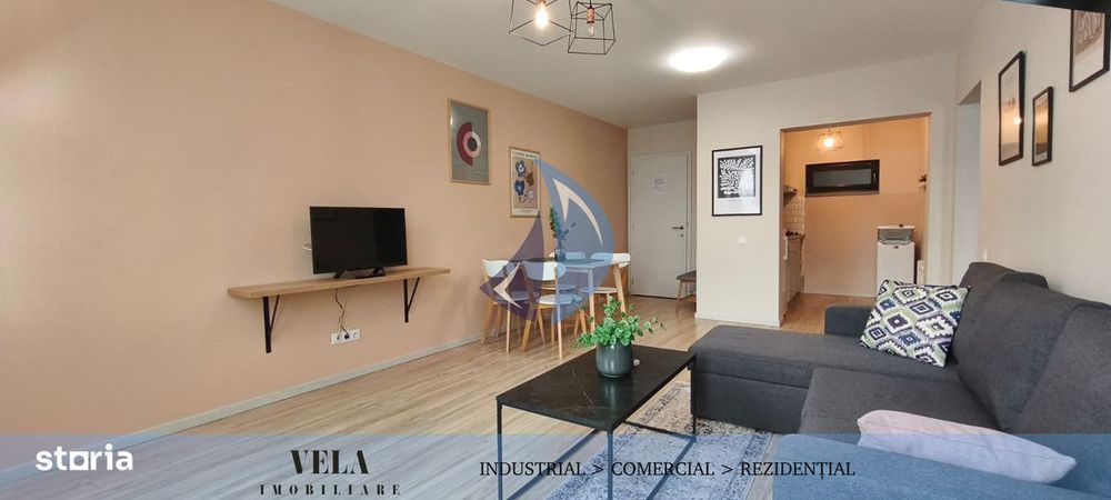 Ap. 2 cam, semicentral, cladire noua, mobilat/utilat