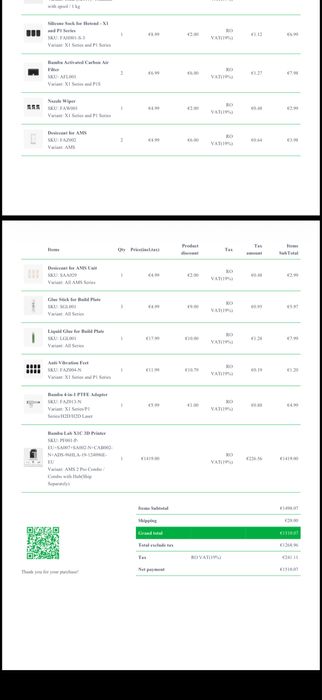 Vand imprimanta Bambu Lab X1C +accesorii complete, TOTUL NOU