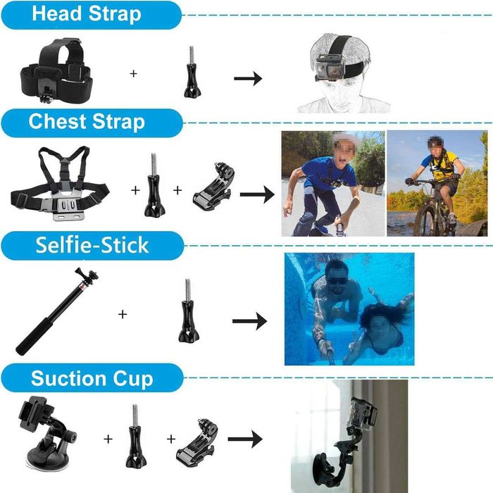 Комплект Аксесоари - GoPro Hero 13 Black - GARV Multiset 1