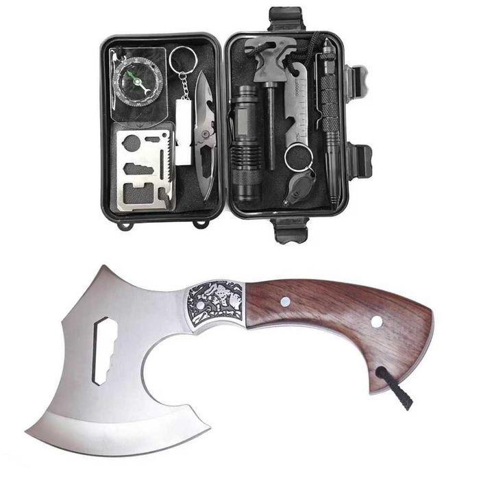 Kit supravietuire Trail Guardian - 14 unelte multifunctionale compacte