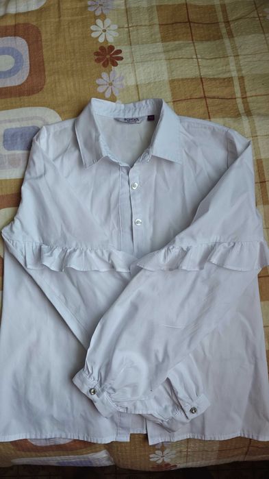 Блузки рубашки школьные для девочки 10 лет