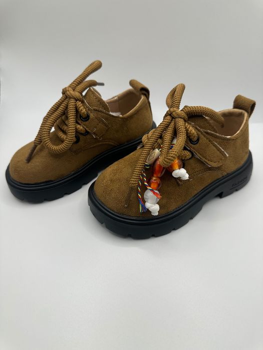 Ботинки из эко замши для девочек и мальчиков