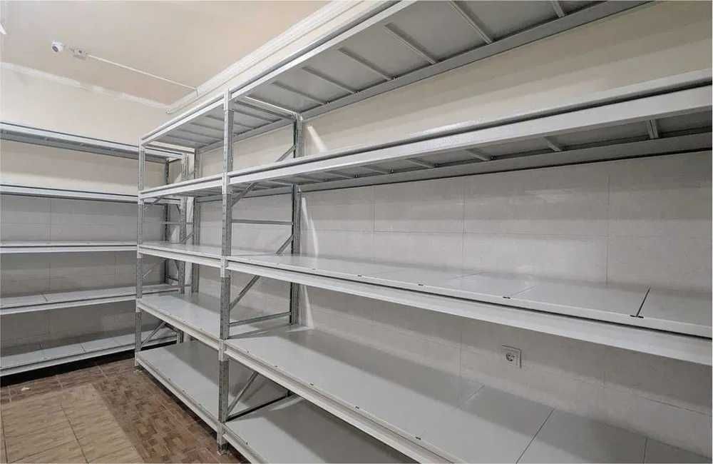 Стеллажи складские металлические, для склада, железная полка