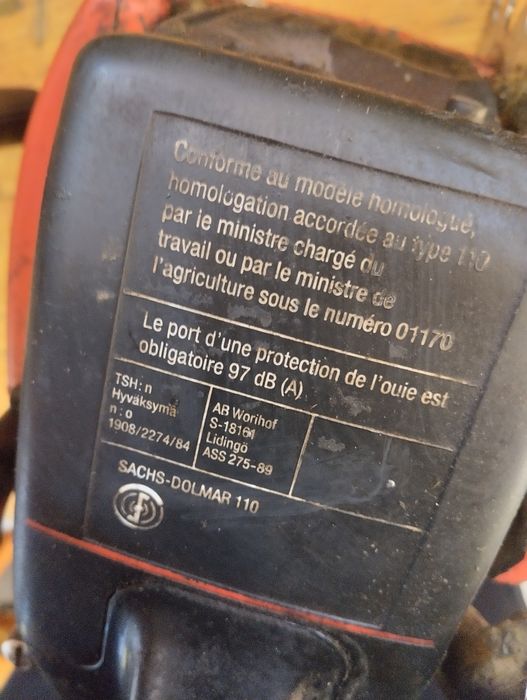 Бензинова резачка Sachs Dolmar 110