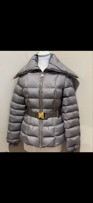 Elisabetta Franchi Яке с пух и колан с лого