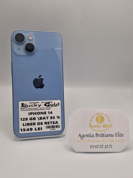 Iphone 14 128 GB Bat 85% cod 23465