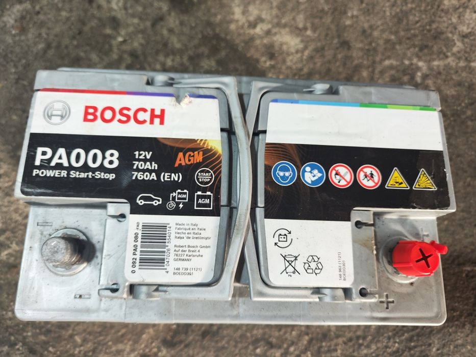Акумулатор BOSCH POWER AGM PA008 70Ah 760A