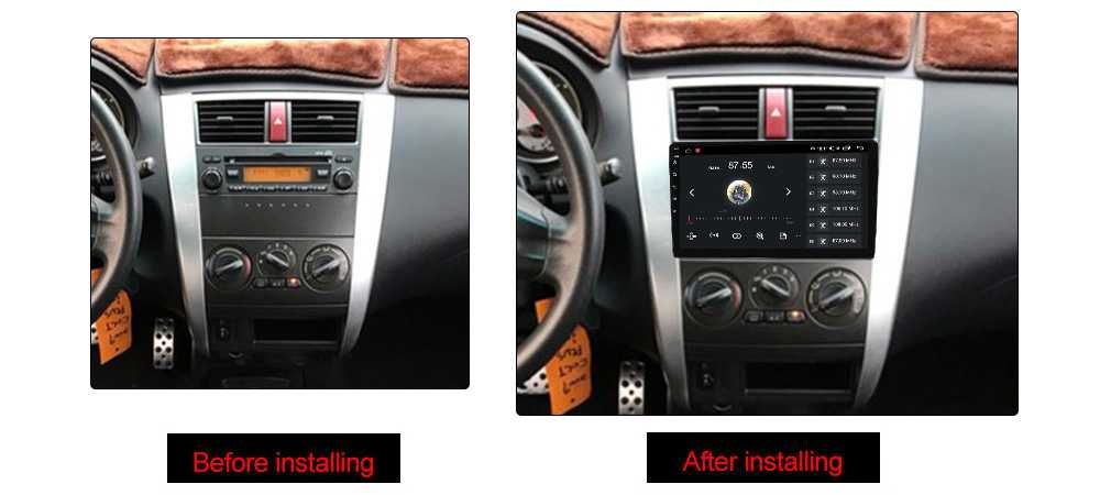 Navigatie Android 14 Mitsubishi Colt 2007-2012 1/8 Gb CarPlay +CAMERA