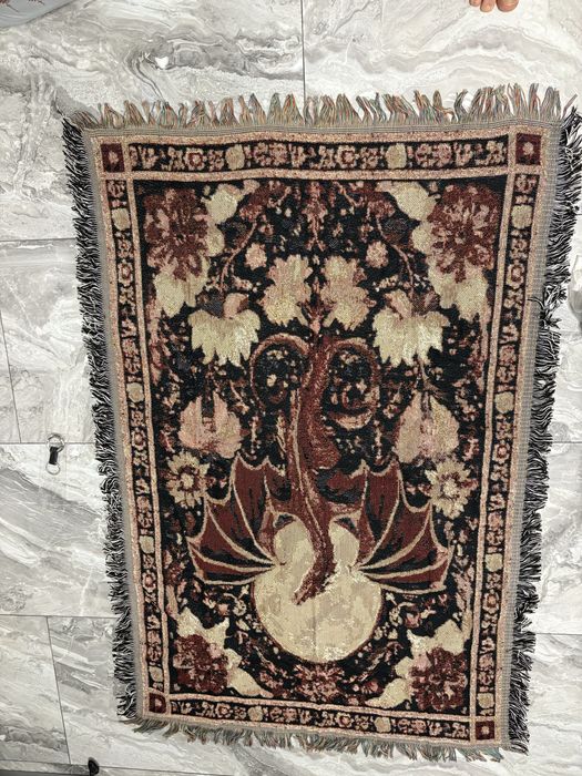 Tapiserii decorative medievale 130x170 cm stil goblen cu franjuri decor perete vintage handmade premium 299 lei bucata