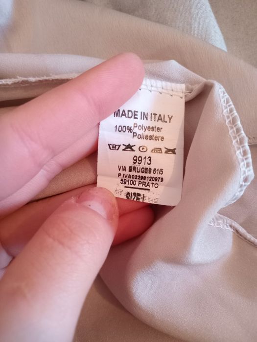 Rochie bej/crem din satin