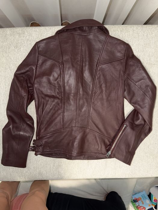 Яке от ЕСТЕСТВЕНА кожа на Mango