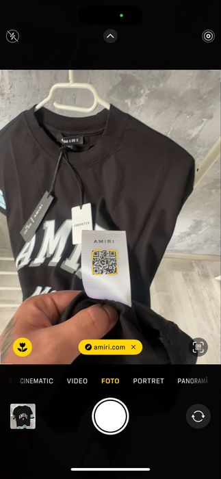 Tricou Amiri Essentials Off White syna