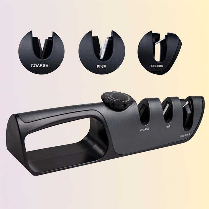 Универсално точило за ножове и ножици с регулируем ъгъл